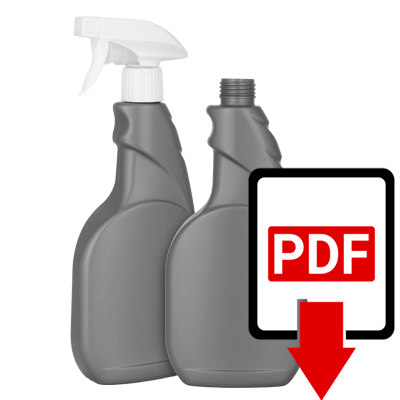 Флакон 0,5л белый Дракон (триггер) 105040